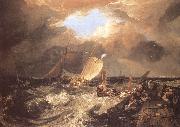 J.M.W. Turner Calais Pier,with French Poissards preparing for sea France oil painting artist